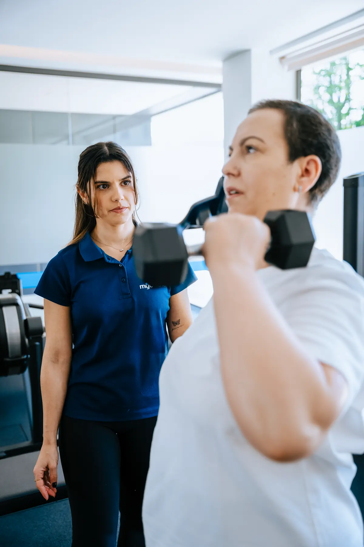 Treino acompanhado por um especialista Myo Clinic